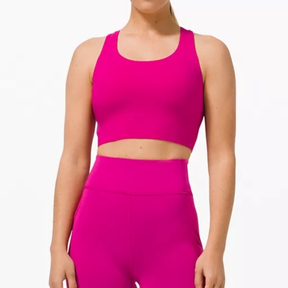 💕LULULEMON STASH IT BRA/CROP-RIPENED RASPBERRY💕 - Picture 6 of 16